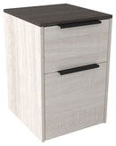 Dorrinson - White / Black / Gray - File Cabinet-Washburn's Home Furnishings