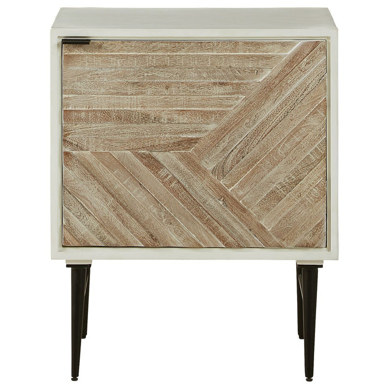 Dorvale - White/brown - Accent Cabinet-Washburn's Home Furnishings