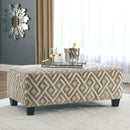 Dovemont - Putty - Oversized Accent Ottoman-Washburn's Home Furnishings