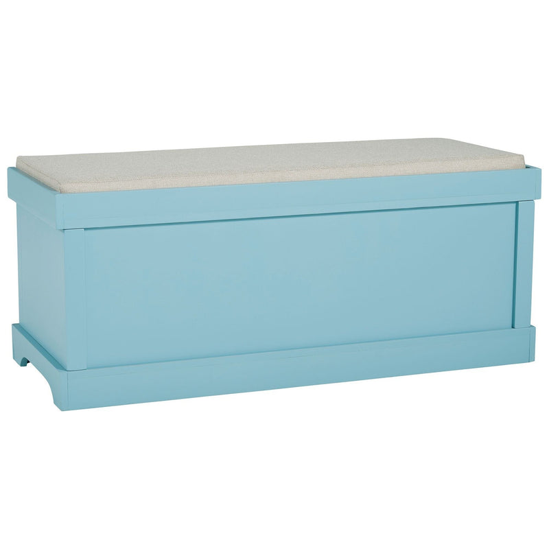 Dowdy - Teal - Storage Bench-Washburn's Home Furnishings