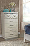 Dreamur - Champagne - Five Drawer Chest-Washburn's Home Furnishings