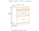 Dreamur - Champagne - Two Drawer Night Stand-Washburn's Home Furnishings