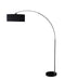 Drum Shade Floor Lamp - Black-Washburn's Home Furnishings