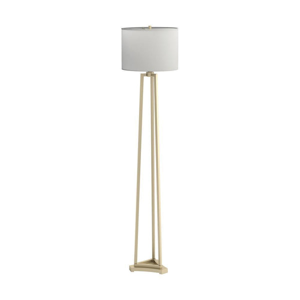 Drum Shade Floor Lamp - Yellow-Washburn's Home Furnishings