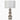 Drum Shade Table Lamp With Sphere Base - Pearl Silver-Washburn's Home Furnishings