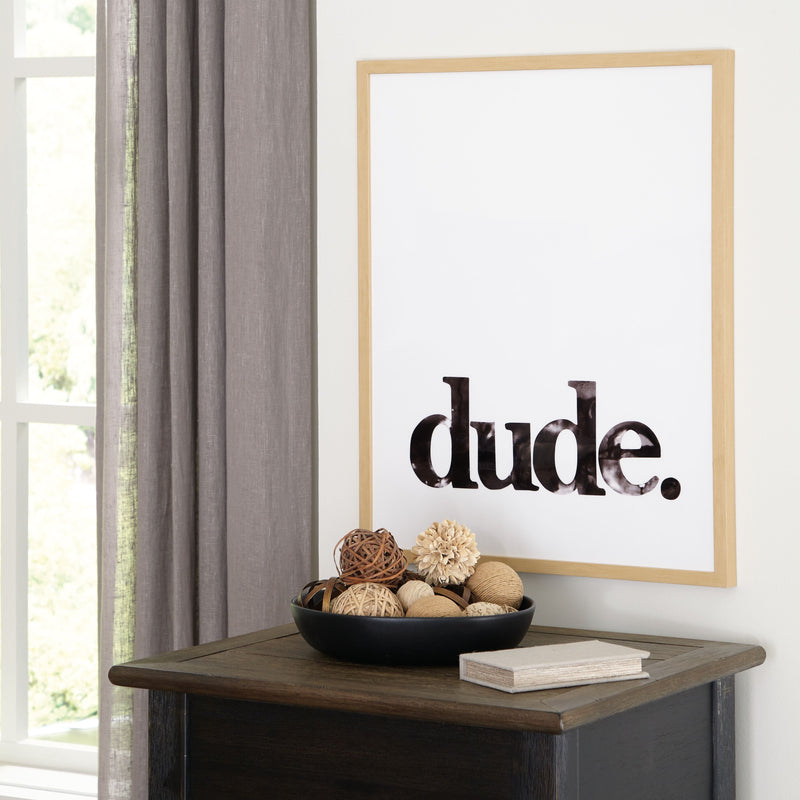 Dude - Black/white - Wall Art-Washburn's Home Furnishings