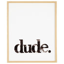 Dude - Black/white - Wall Art-Washburn's Home Furnishings