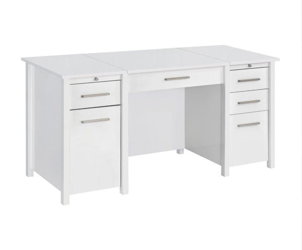 Dylan - Lift Top Desk - White-Washburn's Home Furnishings