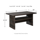 Easy Isle - Dark Brown/Beige - RECT Multi-Use Table-Washburn's Home Furnishings