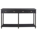 Eirdale - Black - Console Sofa Table-Washburn's Home Furnishings