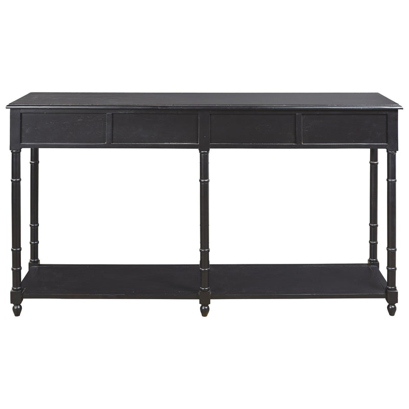 Eirdale - Black - Console Sofa Table-Washburn's Home Furnishings