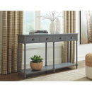 Eirdale - Gray - Console Sofa Table-Washburn's Home Furnishings