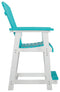 Eisely - Turquoise / White - Barstool (2/cn)-Washburn's Home Furnishings