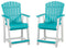 Eisely - Turquoise / White - Barstool (2/cn)-Washburn's Home Furnishings