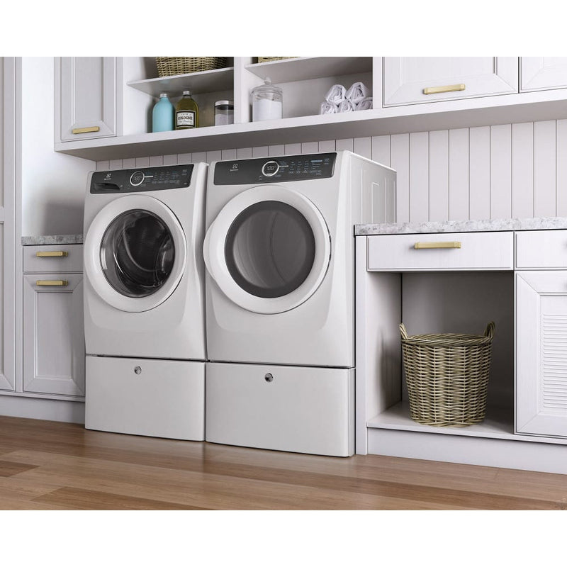 Electrolux 27 Inch 8.0 Cu. Ft. Electric Dryer in White-Washburn's Home Furnishings