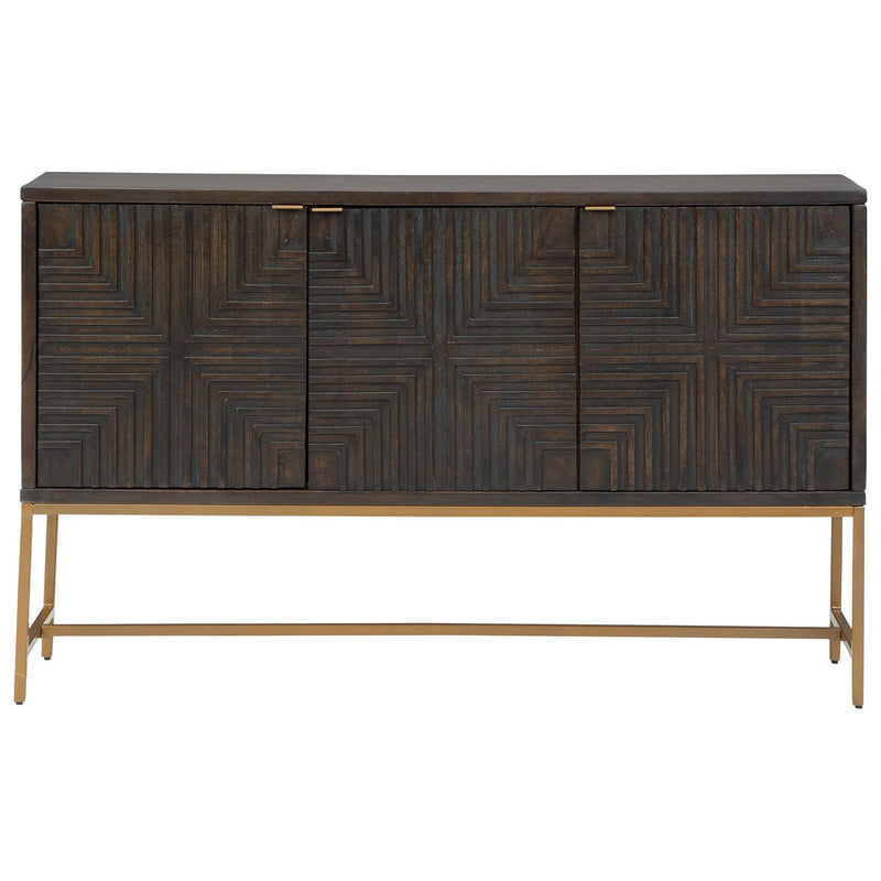 Elinmore - Brown/gold Finish - Accent Cabinet-Washburn's Home Furnishings