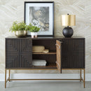 Elinmore - Brown/gold Finish - Accent Cabinet-Washburn's Home Furnishings