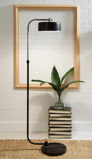 Eliridge - Black/silver Finish - Metal Floor Lamp (1/cn)-Washburn's Home Furnishings