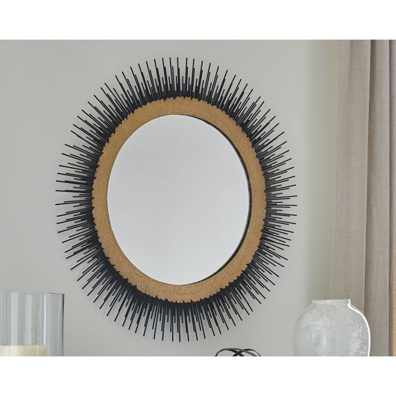 Elodie - Black/gold Finish - Accent Mirror-Washburn's Home Furnishings