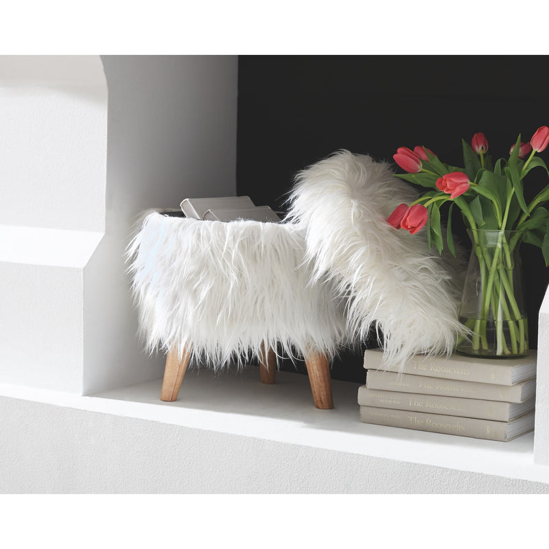 Elson - White - Storage Ottoman-Washburn's Home Furnishings