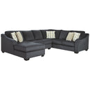 Eltmann - Slate - Left Arm Facing Chaise 3 Pc Sectional-Washburn's Home Furnishings