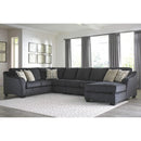 Eltmann - Slate - Left Arm Facing Sofa 4 Pc Sectional-Washburn's Home Furnishings