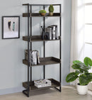 Ember 4-shelf Bookcase - Brown-Washburn's Home Furnishings