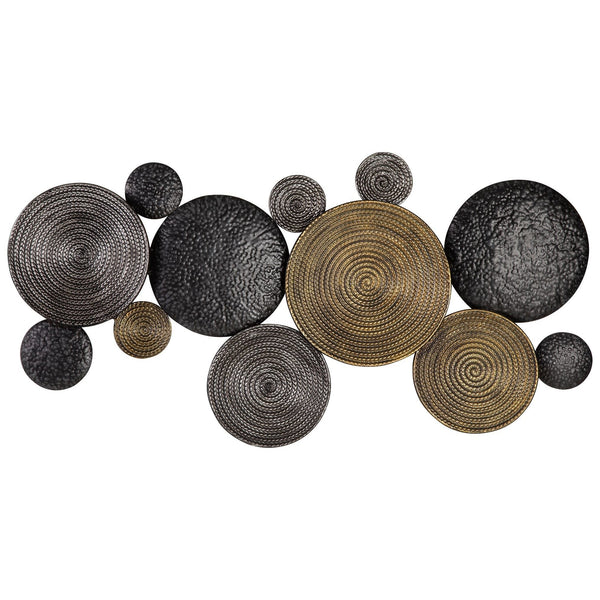 Emsley - Metallic / Black / Gray - Wall Decor-Washburn's Home Furnishings