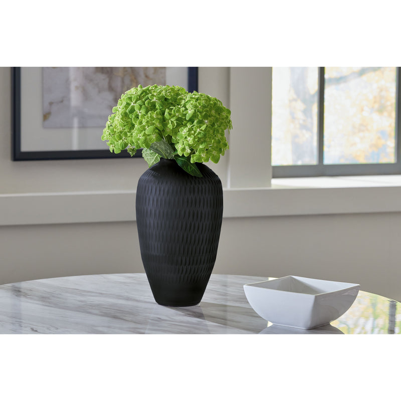 Etney - Slate - Vase - Small-Washburn's Home Furnishings