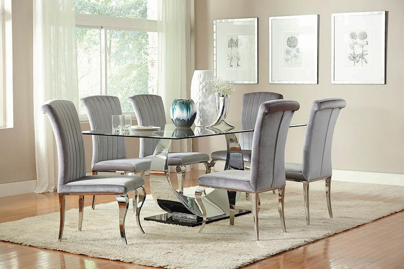 Everyday Dining: Side Chair - Grey - Dining Chair-Washburn's Home Furnishings