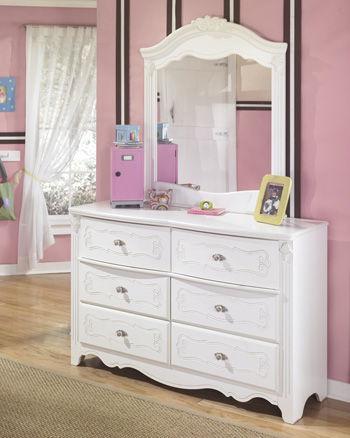 Exquisite - White - Bedroom Mirror-Washburn's Home Furnishings