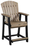 Fairen Trail - Black/driftwood - Barstool (2/cn)-Washburn's Home Furnishings