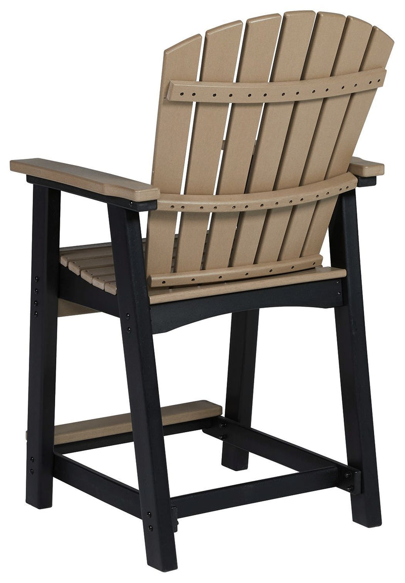 Fairen Trail - Black/driftwood - Barstool (2/cn)-Washburn's Home Furnishings