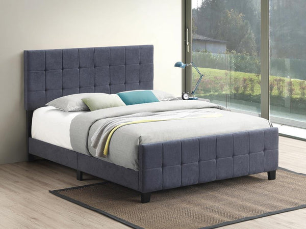 Fairfield - Upholstered Bed - Queen Bed - Dark Grey-Washburn's Home Furnishings