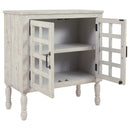 Falkgate - Whitewash - Accent Cabinet-Washburn's Home Furnishings