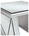 Fanmory - Silver Finish - Square End Table-Washburn's Home Furnishings