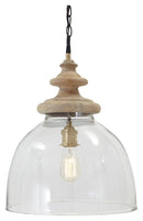 Farica - Transparent - Glass Pendant Light (1/cn)-Washburn's Home Furnishings