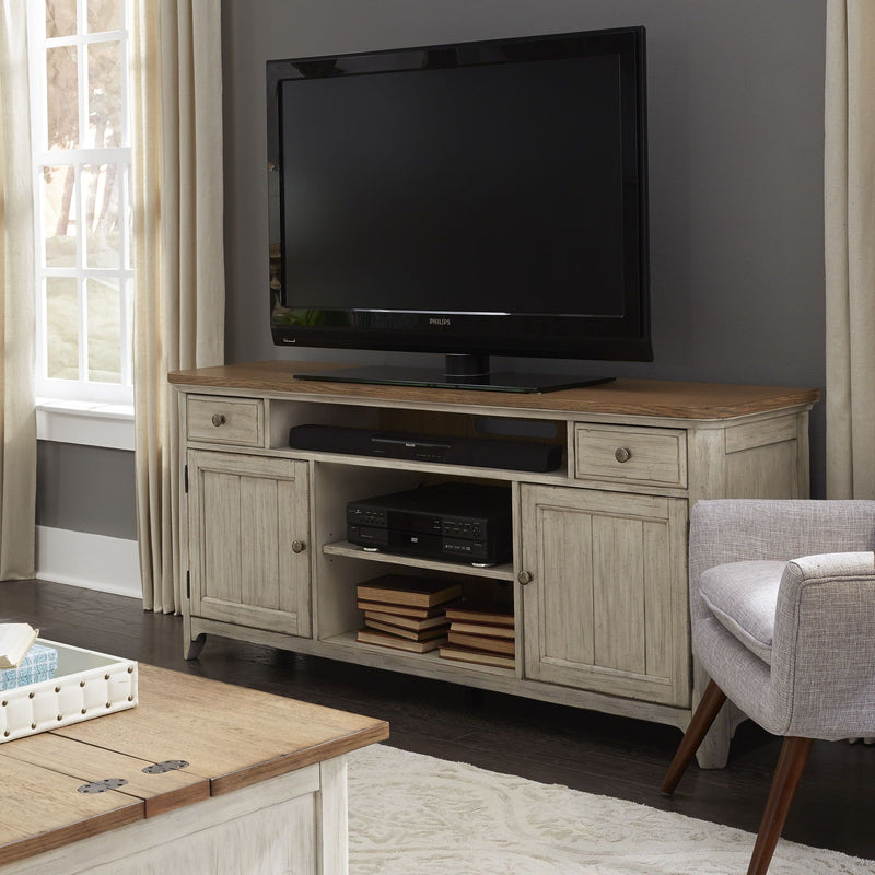 Farmhouse Reimagined - Entertainment TV Stand-Washburn's Home Furnishings
