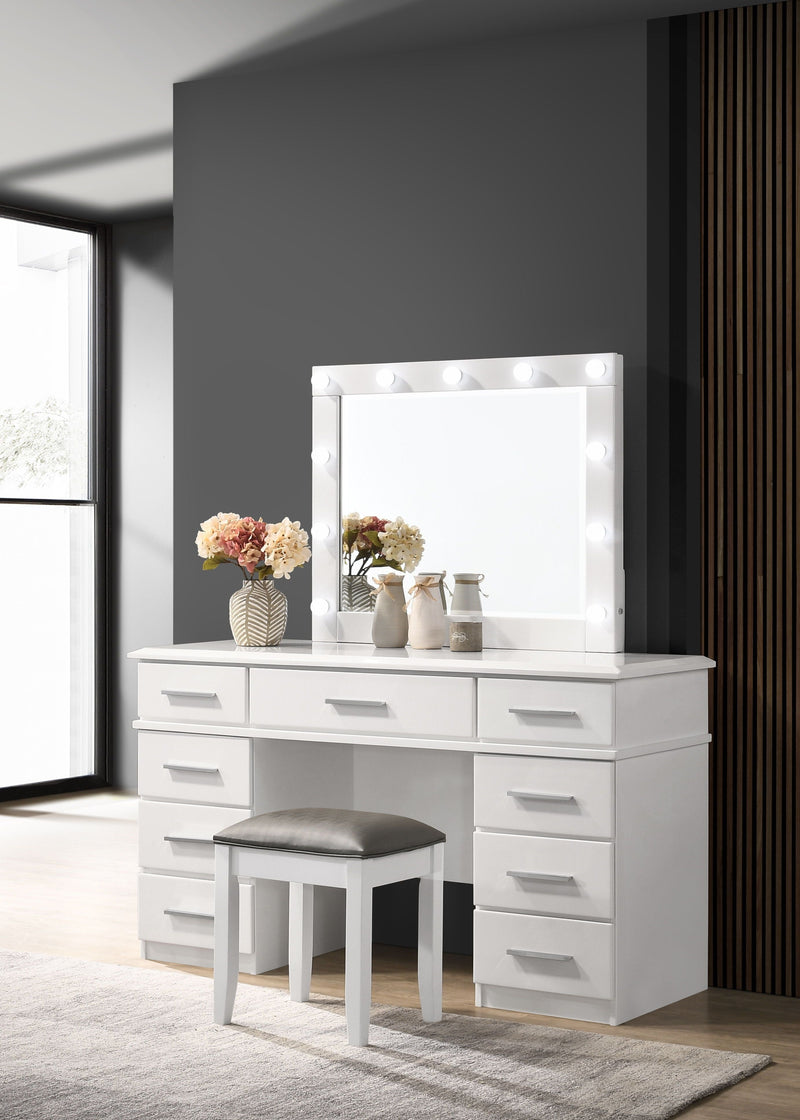 Felicity - Vanity Desk - White-Washburn's Home Furnishings