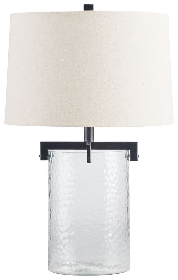 Fentonley - Clear/antique Black - Glass Table Lamp (1/cn)-Washburn's Home Furnishings