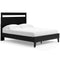 Finch - Black/brown - Queen Panel Platform Bed-Washburn's Home Furnishings