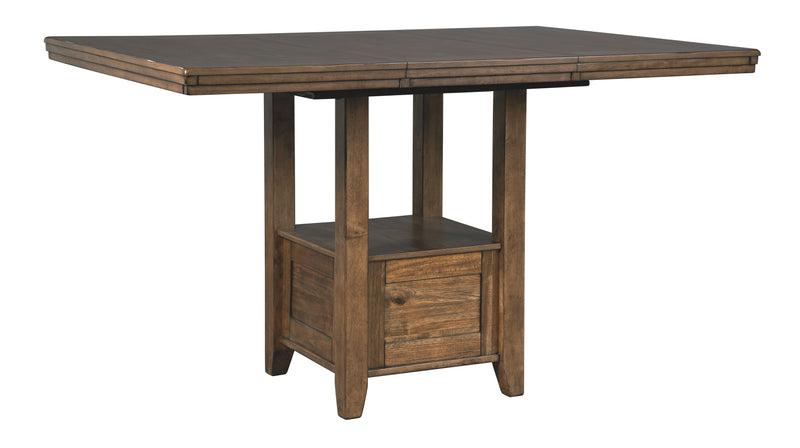 Flaybern - Brown - Rect Drm Counter Ext Table-Washburn's Home Furnishings