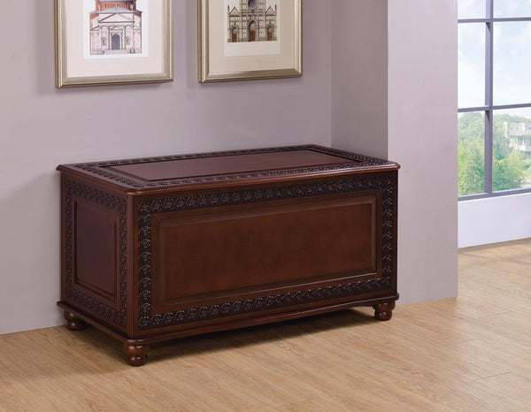 Flip Open Storage Cedar Chest - Brown-Washburn's Home Furnishings