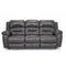 Franklin Bellamy Leather Reclining Sofa in Antigua Dark Gray-Washburn's Home Furnishings