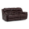 Franklin Bellamy Leather Rocking Reclining Sofa in Fudge-Washburn's Home Furnishings