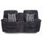 Franklin Cabot Reclining Loveseat W/Console in Hercules Charcoal-Washburn's Home Furnishings