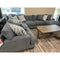 Franklin Journey Sectional w/Right Chaise in Merriville Graphite-Washburn's Home Furnishings