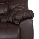 Franklin Trilogy Leather Recliner in Bison Walnut W/ SWIVEL BASE-Washburn's Home Furnishings