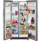 Frigidaire 25.6 Cu. Ft. 36'' Standard Depth Side by Side Refrigerator in Stainless-Washburn's Home Furnishings