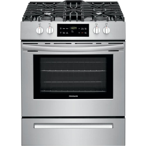 frigidaire ffgh3051vs 30 inch stainless steel slide in gas range